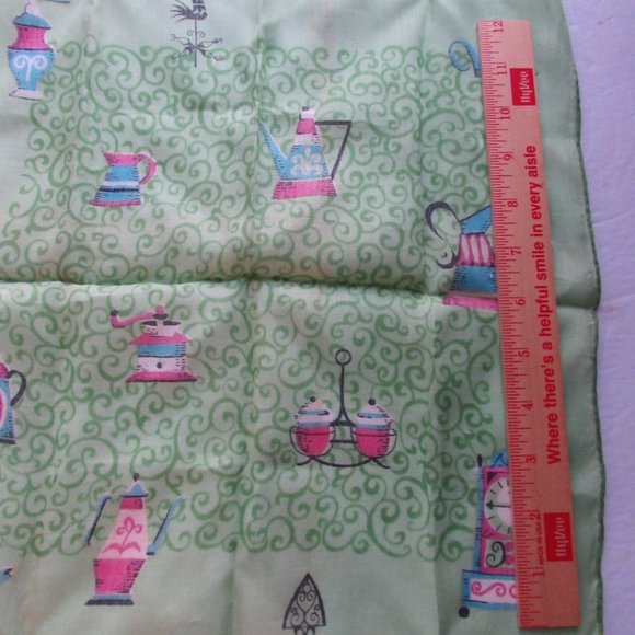 SALE Vintage Handkerchief Mid Century Design Mary Lewis - Picture 8 of 8
